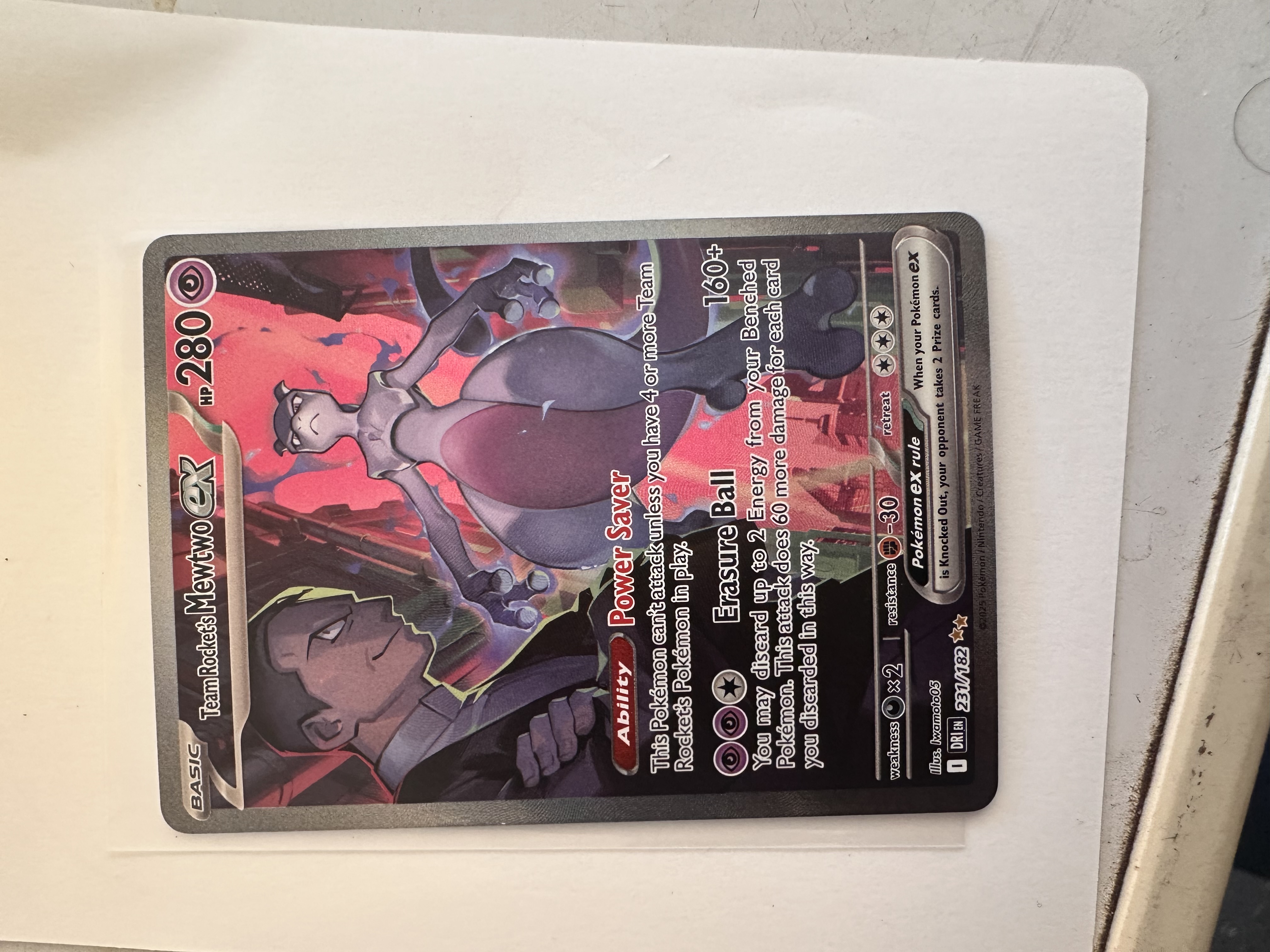 Team Rocket's Mewtwo ex - 231/182