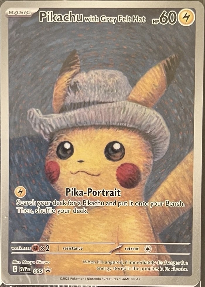 Pikachu with Grey Felt Hat