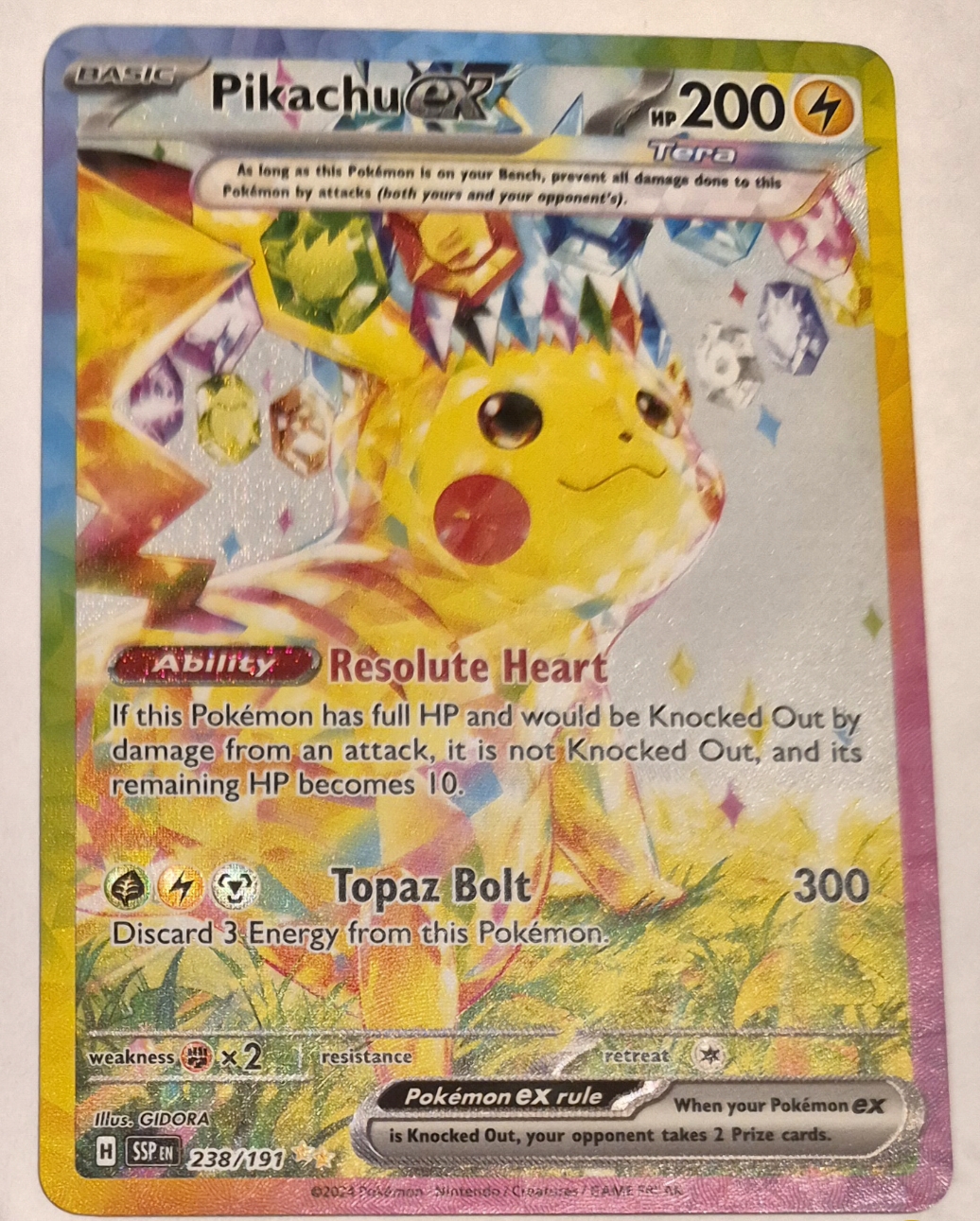 Pikachu ex - 238/191