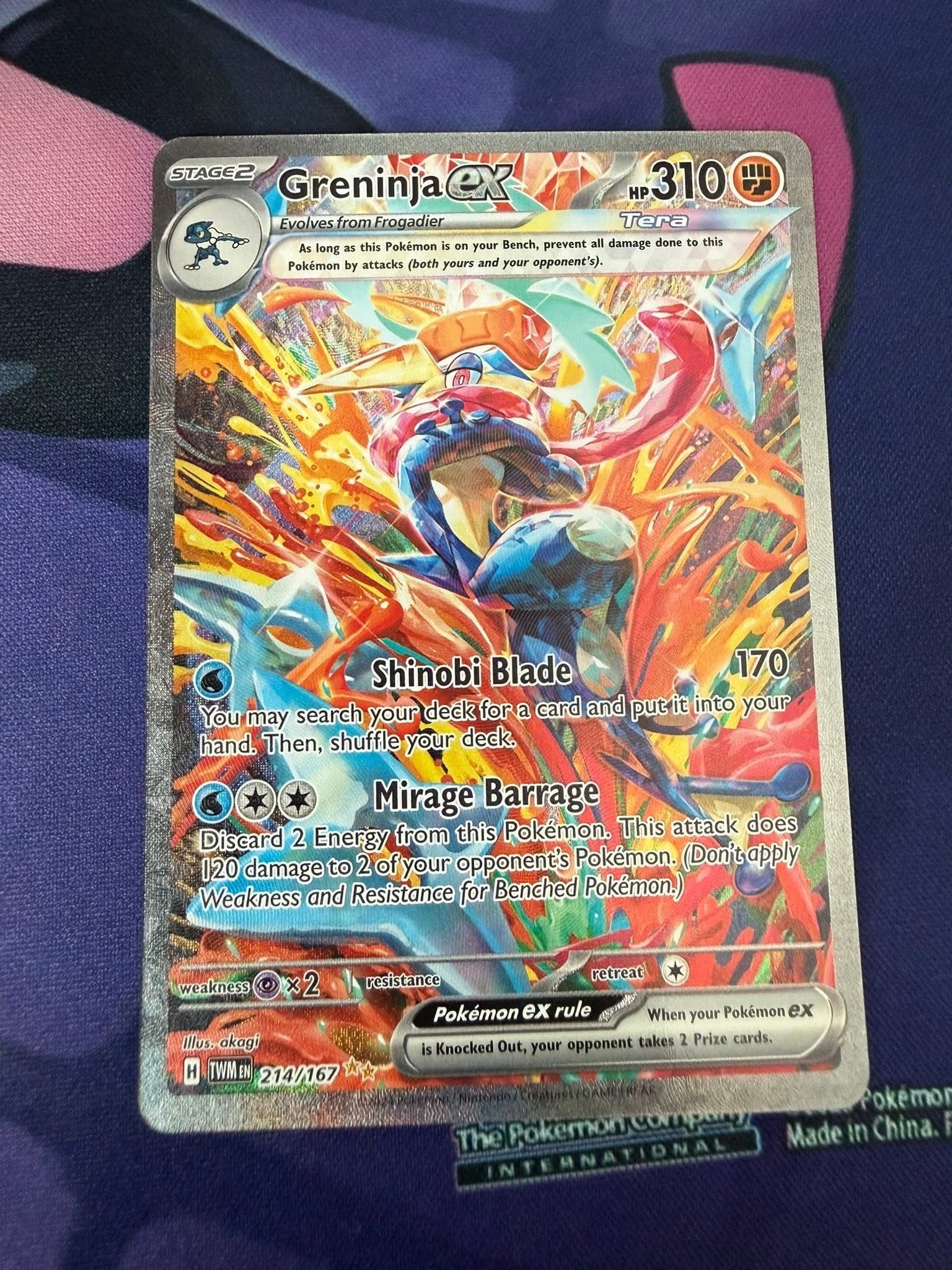 Greninja ex - 214/167