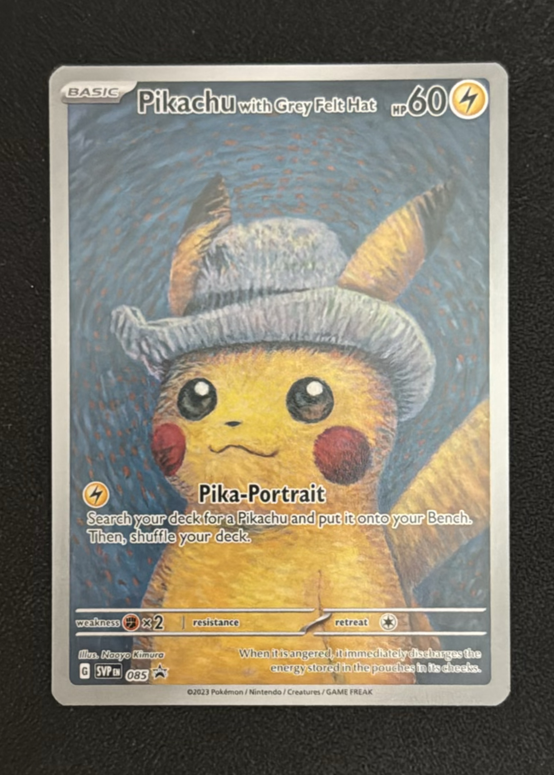 Pikachu with Grey Felt Hat